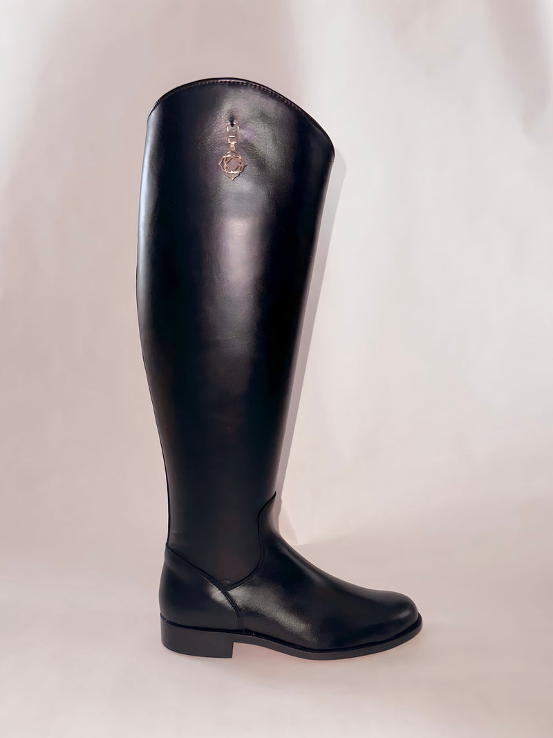 Equestrian Chic Leather Boots