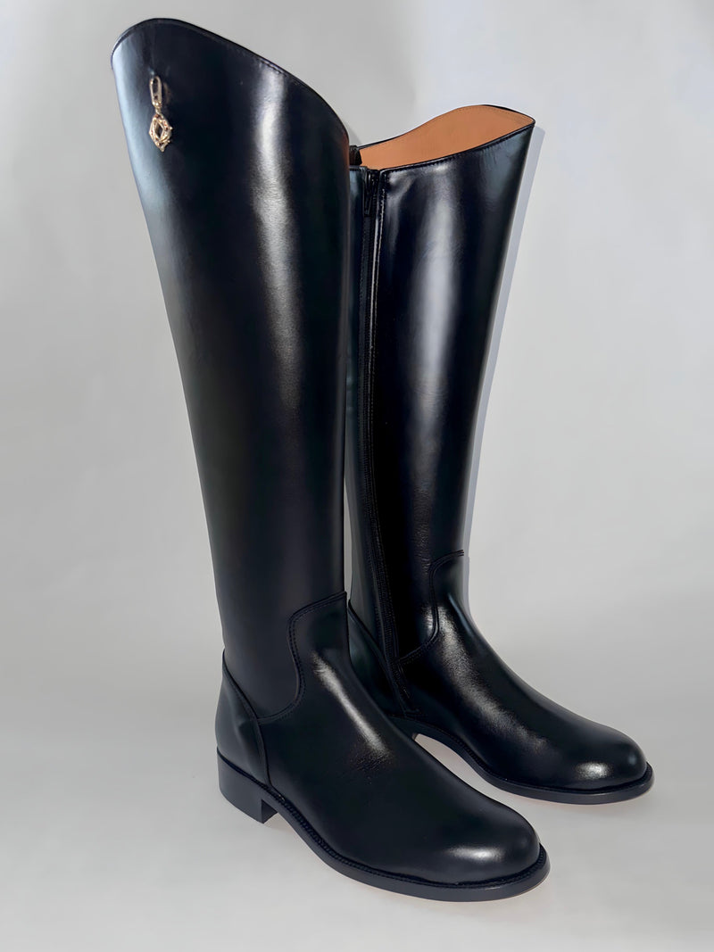 Equestrian Chic Leather Boots